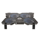 LED Adjustable Stand USB 4 Fan Cooling Cooler Pad for 10"-17" Laptop PC