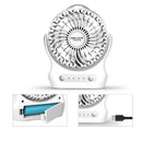 Mini Portable Desk Laptop PC USB Cooler Small Fan Cooling for Home Office White
