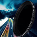 ZOMEI Slim ND Filter Adjustable ND2 To ND400 for Dynamic Screen Falls 62mm