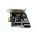 Dual Port Desktop NGFF M.2 B+M Key SSD to PCI Express PCI-E 4X Adapter Card