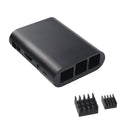 ABS Protective Case Box Shell with Aluminum Heatsink for Raspberry pi 2 3