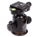 QZSD Q03 Professional DSLR Cam Camera Metal Tripod Ball Head With Quick Release Plate 1/4'' Screw Max Load 8kg Black