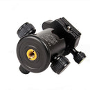 QZSD Q03 Professional DSLR Cam Camera Metal Tripod Ball Head With Quick Release Plate 1/4'' Screw Max Load 8kg Black