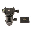 QZSD Q06 Camera Alloy Tripod Ball Head 36mm 8kg with Quick Release Plate 1/4'' Screw