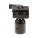 QZSD-001 Tripod Monopod Ball Head 360 Degree 1/4'' with Quick Release Plate for Canon Nikon DSLR Camera