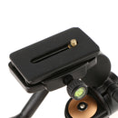 QZSD-80 Tripod Monopod Ball Head 3-way Panhead 1/4" Screw for DSLR Camera