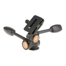 QZSD-80 Tripod Monopod Ball Head 3-way Panhead 1/4" Screw for DSLR Camera