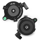 KINGJOY Pro Aluminum Tripod Leveling Ball Head Base w/ Bubble Level Inclination 15Â° for Canon Nikon Camera