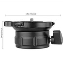KINGJOY Pro Aluminum Tripod Leveling Ball Head Base w/ Bubble Level Inclination 15Â° for Canon Nikon Camera