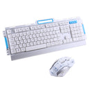 2.4GHz Wireless Keyboard & Mouse for Laptop with Multimedta Hot Keys White