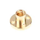 Brass Flange Trapezoidal 4 Start Nut for 3D Printer Z Axis 8mm Lead Screw
