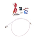3mm 0.5mm 3D printer V6 remote print head extruder with cable tube and cooling fan Bracket , J-HEAD with bowden and cooling fan