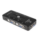 USB 2.0 KVM Switch Box Connects Printer Keyboard Mouse 4 Computers Use