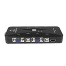 USB 2.0 KVM Switch Box Connects Printer Keyboard Mouse 4 Computers Use