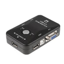 2-Port USB 2.0 KVM Switch Mouse/Keyboard/VGA Video Monitor 250MHz 1920x1440