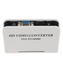 HD 1080P VGA to HDMI Audio Video Converter Adapter for HDTV Monitor Desktop EU Plug