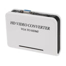 HD 1080P VGA to HDMI Audio Video Converter Adapter for HDTV Monitor Desktop EU Plug