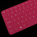 Anti Dust Washable Silicone Skin Keypad Protector Decal for Dell V5460 14inch Laptop Rose red