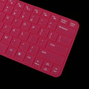 Anti Dust Washable Silicone Skin Keypad Protector Decal for Dell V5460 14inch Laptop Rose red