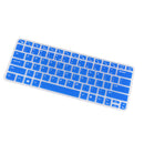 Anti Dust Washable Silicone Skin Keypad Protector Decal for Dell V5460 14inch Laptop Transparent blue