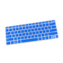 Anti Dust Washable Silicone Skin Keypad Protector Decal for Dell V5460 14inch Laptop Transparent blue