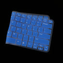 Anti Dust Washable Silicone Skin Keypad Protector Decal for Dell V5460 14inch Laptop Transparent blue