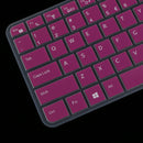 Anti Dust Washable Silicone Skin Keypad Protector Decal for Dell V5460 14inch Laptop Transparent purple