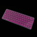 Anti Dust Washable Silicone Skin Keypad Protector Decal for Dell V5460 14inch Laptop Transparent purple