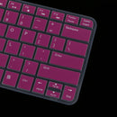 Anti Dust Washable Silicone Skin Keypad Protector Decal for Dell V5460 14inch Laptop Transparent purple