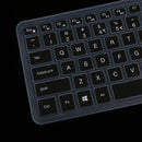 Keyboard Cover Gel Sillicone Skin Protector for Dell 14CR 14'' Laptop Desktop Black