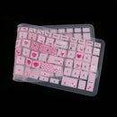 Dustproof Gel Keyboard SKin Cover Guard Protective for Dell 14CR 14'' PC Computer Laptop Rose Pink