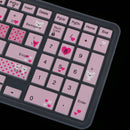 Dustproof Gel Keyboard SKin Cover Guard Protective for Dell 14CR 14'' PC Computer Laptop Rose Pink