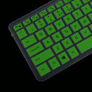 Keyboard Cover Gel Sillicone Skin Protector for Dell 14CR 14'' Laptop Desktop Green