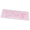 Waterproof Silicone Keyboard Protector SKin Cover Film for Lenovo 310S 14 inch Pink