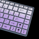 Waterproof Silicone Keyboard Protector SKin Cover for ASUS K40 P80 P81 Purple