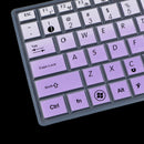 Waterproof Silicone Keyboard Protector SKin Cover for ASUS K40 P80 P81 Purple