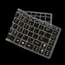 Waterproof Silicone Keyboard Protector SKin Cover for ASUS K40 P80 P81 Black