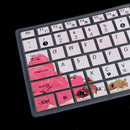 Washable Dustproof Keyboard Silicone Cover SKin Film for ASUS K40 P80 P81 Pink