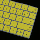 Slim Keyboard Protector SKin for Macbook Pro 13"/15" with Touch Bar Yellow