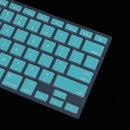Dustproof Keyboard Gel Silicone Cover Skin for Macbook Pro 13'' - 17'' Desktop Blue