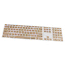 Washable Dustproof Keyboard Silicone Cover SKin for iMac G6 USB Keyboard Gold