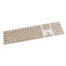 Washable Dustproof Keyboard Silicone Cover SKin for iMac G6 USB Keyboard Gold