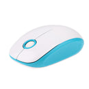 Mini Cute Wireless Gaming Mouse 3 Buttons Laptop PC Mouse with Scrollwheel and Adjustable White