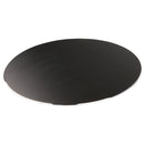 Round Gaming Mouse Pads/Extended Office Desk Mat for Trackbal Mouse Black