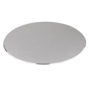 Round Gaming Mouse Pads/Extended Office Desk Mat for Trackbal Mouse Silver