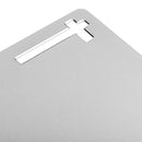 Mouse Pad Gaming Aluminium Mouse Pad with Non-slip Rubber Base Micro Sand Blasting Aluminium Surface for Fast and Accurate Sliver