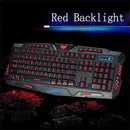 3 Colors Illuminated LED Backlight USB Wired Multimedia PC Gaming Keyboard