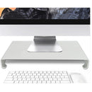 Aluminum Computer Desk Monitor Riser Stand Organizer For Notebook Laptop