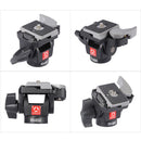 2.5Kg Camera Flexible Tripod Ball Head Aluminum Monopod Swivel Tilt Head