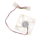 4 Colors LED 8cm 4Pin Sleeve Bearing Computer Cooling Fan PC Case CPU Cooler